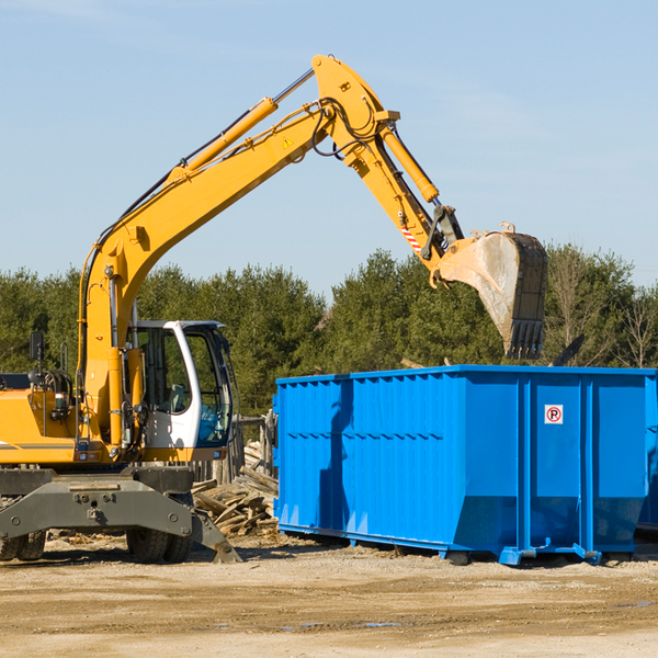 can i choose the location where the residential dumpster will be placed in Fort Ashby WV